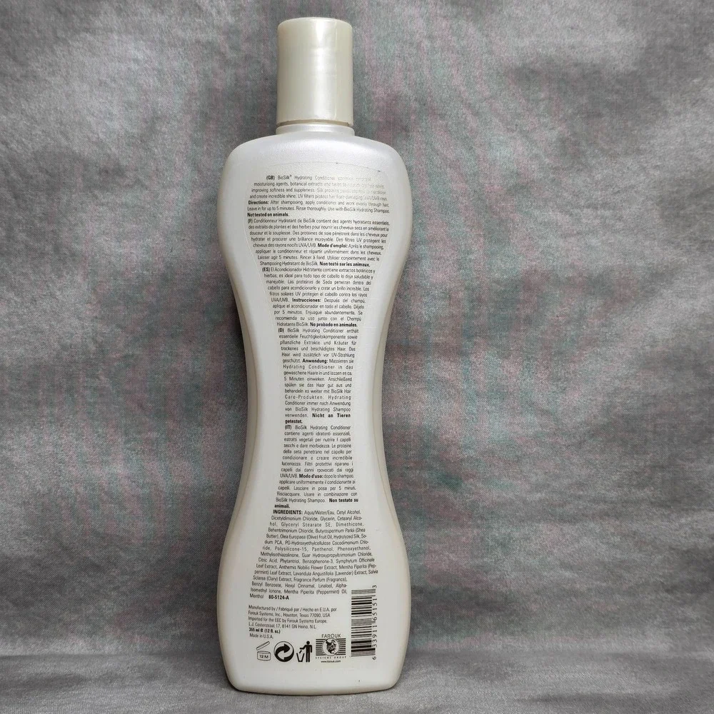 BIOSILK Farouk Condition HYDRATING‎ CONDITIONER Original Formula 12 oz